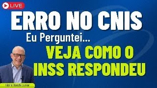 ENTENDA O QUE ACONTECEU O INSS RESPONDEU MEU EMAIL E JUSTIFICOU O ERRO NO CNIS [upl. by Raseda]