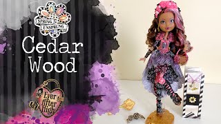 Review CEDAR WOOD  SPRING UNSPRUNG  Ever After High [upl. by Llerraf]