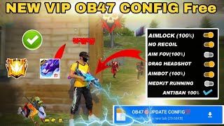 Ob47 update Auto headshot config file free fire aimbotaimlock  Headshot config file free fire max [upl. by Suiradal]