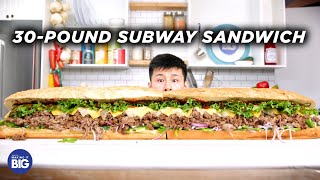 I Made A Giant 30Pound Subway Sandwich [upl. by Soneson15]