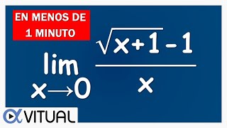 Calcula RÁPIDO 🚀 LÍMITES por RACIONALIZACIÓN Raíces [upl. by Strickman6]