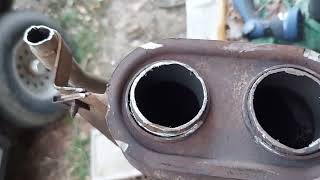 1989 Econoline Exhaust Modification [upl. by Tnirb]