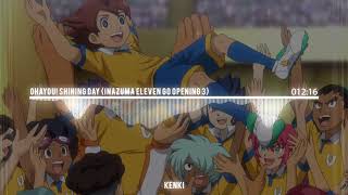 All Openings Inazuma Eleven GOChrono StoneGalaxyAresOrion [upl. by Tehc]