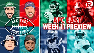 AFC East Roundtable  NFL Week 11 Preview amp Dolphins Rams RECAP 🔥 [upl. by Aguayo]