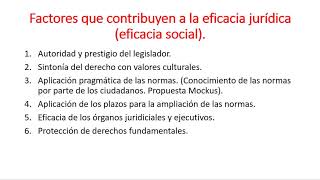 eficacia social y eficacia simbólica del derecho [upl. by Eimak]