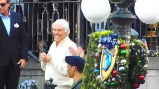 Disneyland sings quotHappy Birthdayquot to Dick Van Dyke 12132015 [upl. by Eiramnaej]