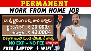 🔥Permanent Work From Home Job  వాళ్ళే ట్రైనింగ్ ఇచ్చి జాబ్ ఇస్తారు  Latest Work From Home Jobs [upl. by Nicolis858]