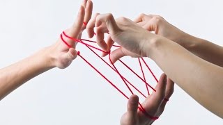 String games how to do a cats cradle string figure [upl. by Simon]