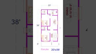 20X44 floor plan  beautiful building floor plan floorplans short [upl. by Okikuy967]