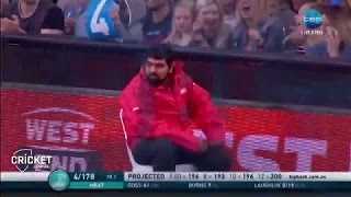 Security guard takes classic catch  KFC BBL06 [upl. by Salokcin]