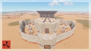 RUST  SUPER STRONG BUNKER BASE WITH 8 BEDROOMS  RUST BASE TUTORIAL [upl. by Lrig]