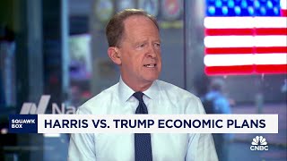 Former Sen Pat Toomey on 2024 race Neither Trump or Harris will be my choice for president [upl. by Salchunas]