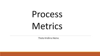 Process Metrics  Software Metrics part 2 [upl. by Akceber690]