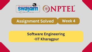 Software Engineering Week 4  NPTEL ANSWERS  MYSWAYAM  nptel nptel2024 myswayam [upl. by Llehsar]