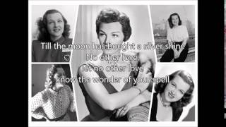 JO STAFFORD  No Other Love（1950）with lyrics [upl. by Hanshaw]