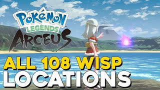 Pokemon Legends Arceus All 108 Wisp Locations How To Get Spiritomb Eerie Apparitions In The Night [upl. by Desta764]