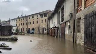 A Sarmede le strade si sono trasformate in fiumi [upl. by Osner]