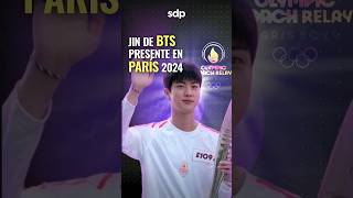 JIN de BTS 💜 participa con ANTORCHA OLÍMPICA 🔥 en PARÍS 2024 por JUEGOS OLÍMPICOS 🤩 [upl. by Yaresed]