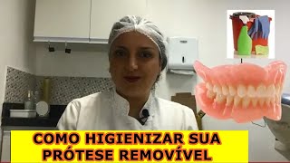 Como Limpar sua Prótese Dentária Móvel [upl. by Stargell]