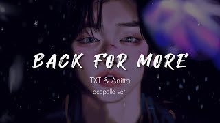 TXT Anitta  Back For More clean acapella [upl. by Cobb]