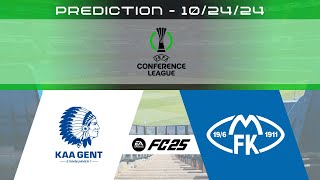 KAA Gent vs Molde FK  Prediction  202425 UEFA Conference League  EA FC 25 [upl. by Zsamot317]