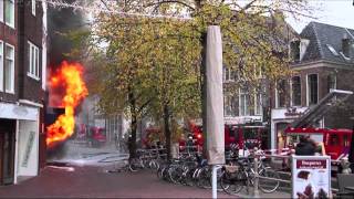 GPTV Zeer grote brand in centrum Leeuwarden [upl. by Eileme]