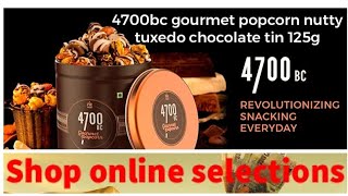 4700bc gourmet popcorn nutty tuxedo chocolate tin 125mg shorts [upl. by Acim]