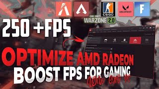 Best AMD Radeon Settings for Gaming  Ultimate FPS Boost amp Performance Optimization Guide LowEnd PC [upl. by Adnol]