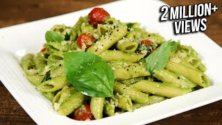 How To Make Pesto Pasta  Penne Pasta With Pesto Sauce  The Bombay Chef  Varun Inamdar [upl. by Isador]