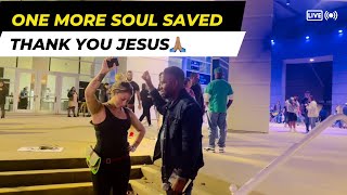 One soul surrenders to Christ publicly at a Wrestling WWE event during street preaching [upl. by Kalindi]