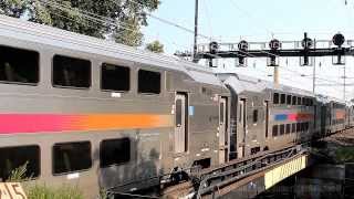 Amtrak and New Jersey Transit at North Elizabeth Station AM Rush Hour [upl. by Shields]