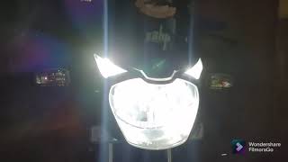 Installing osram LED headlight in Bajaj Pulsar 125  osram ledheadlights pulsar125bs6 [upl. by Ahsiekel]