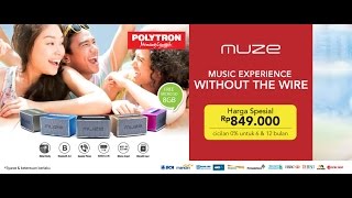 MUZE  Wireless Speaker by Polytron [upl. by Eunice]