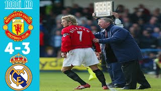 Man Utd 43 Real Madrid 2003 HD •Ronaldo hattrick •Beckham masterclass [upl. by Gytle426]