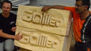 GALILEO Pro7 bei CNCSTEP  Mensch gegen Maschine Kettensäge gegen CNC Fräse [upl. by Neicul]