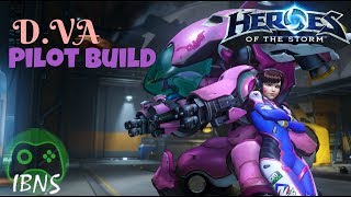 DVA PILOT BUILD amp GAMEPLAY Heroes of the Storm [upl. by Nivad]