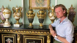 A Pair of Marble amp Ormolu Mounted Vases by Barbedienne [upl. by Leahsim]