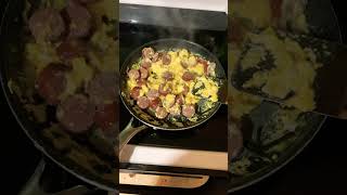 Kielbasa and Eggs Abomination earthchansociety cooking eggs sausage [upl. by Germin]