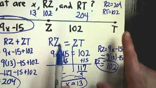 Segment Addition Postulate with Midpoint [upl. by Ahsyt10]