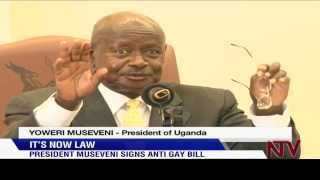 President Museveni signs AntiGay Bill [upl. by Kiernan]