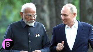 Russian President Vladimir Putin Welcomes Indian Prime Minister Narendra Modi [upl. by Attenwahs]