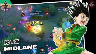 Raz Midlane GameplayAOV Gold Assassin idlehands1571 [upl. by Buehler]