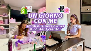 Una giornata di lavoro con me 💁🏼‍♀️🎥🧵small business owner amp content creator [upl. by Iden115]