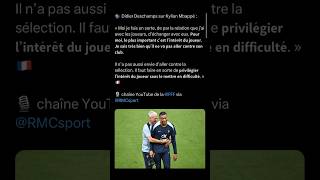 React au propos de Deschamps sur Mbappe mbappe deschamps france football react reaction [upl. by Anipsed]