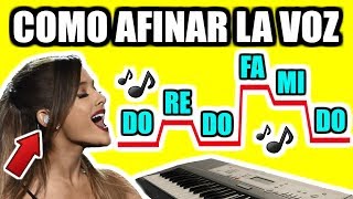 COMO AFINAR LA VOZ PARA CANTAR  Como Cantar Afinado  Ejercicios y Técnicas [upl. by Brenn]