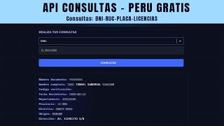 ✅Como usar API de consultas RENIEC GRATIS [upl. by Madden]