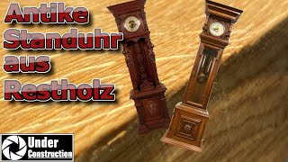 DIY antike Standuhr aus Restholz  Massivholz [upl. by Napoleon]