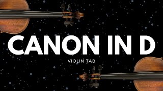 Canon in D Pachelbel’s Canon  for Solo Violin with Tab Sheet Music [upl. by Siraj]