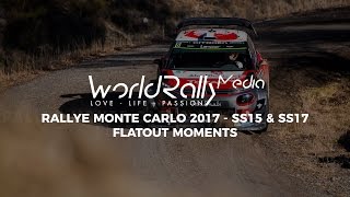 RALLYE MONTE CARLO 2017  SS15 amp SS17  DAY 4 PURE SOUND FLATOUT [upl. by Farnsworth]