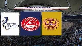 ⚽ Aberdeen vs Motherwell ⚽  Scotland League 14092024  PES 2024 [upl. by Remde597]